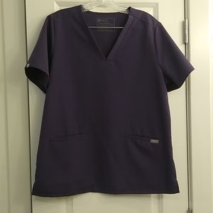 Purple Shadow Casma 2 pocket scrub top